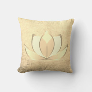 Schöne Stylische Chic Goldene Lotus , Zen Kissen