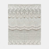 Schöne, subtile, weiße Lacktextilien nah. Fleecedecke (Vorderseite)