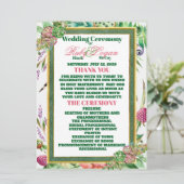 Schöne Succules Hochzeitskarte Einladung (Stehend Vorderseite)