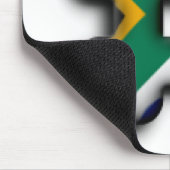 Schöne Südafrika-Hashtag-Flaggenmuster-Kunst Mousepad (Ecke)