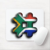 Schöne Südafrika-Hashtag-Flaggenmuster-Kunst Mousepad (Mit Mouse)