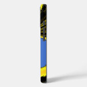 Schöne Südafrikanisch Gelb und Blau Kunst Case-Mate iPhone Hülle (Rückseite / Links)