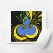 Schöne Südafrikanisch Gelb und Blau Kunst Mousepad (Mit Mouse)