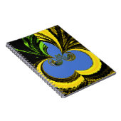 Schöne Südafrikanisch Gelb und Blau Kunst Notizblock (Rechte Seite)