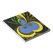 Schöne Südafrikanisch Gelb und Blau Kunst Notizblock (angewinkelt)