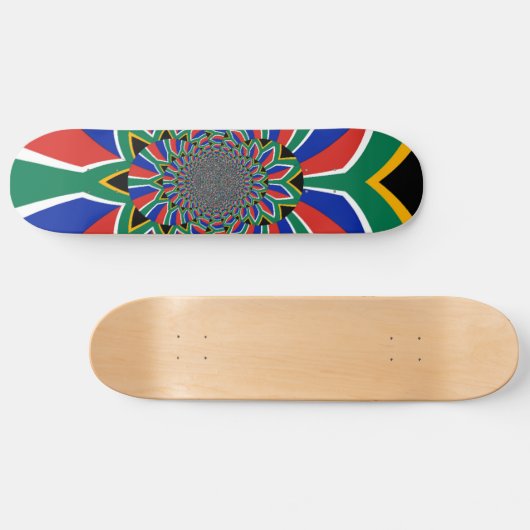 Schöne Südafrikanische Flagge Skateboard (Horizontal)