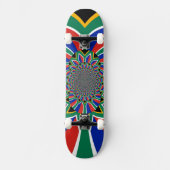 Schöne Südafrikanische Flagge Skateboard (Vorderseite)