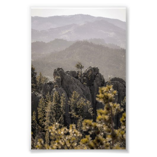 Schöne Süddakota Berge Landschaft Fotodruck (Vorne)
