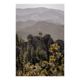 Schöne Süddakota Berge Landschaft Poster