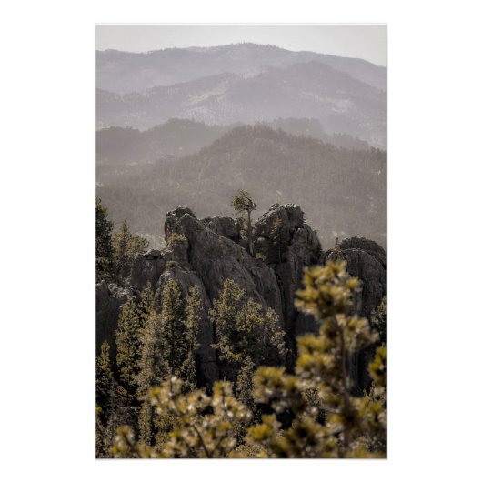 Schöne Süddakota Berge Landschaft Poster (Vorderseite)