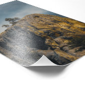 Schöne Süddakota Naturescape unter Moody Sky Fotodruck (Ecke)