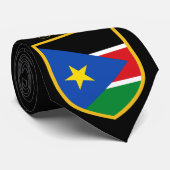 Schöne Südsudan-Flagge Krawatte (Gerollt)