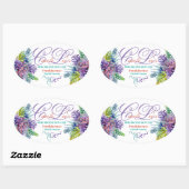 Schöne Sukkulationen Bio Pflegekleber Ovaler Aufkleber (Blatt)