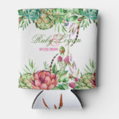 Schöne Sukkulationen können kälter werden Dosenkühler (Vorderseite)