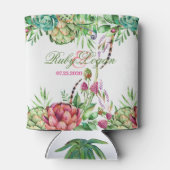 Schöne Sukkulationen können kälter werden Dosenkühler (Rückseite)