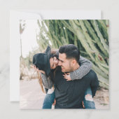 Schöne Sukkulent Cactus Sunset Boho Wedding Einladung (Rückseite)