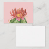 Schöne sukkulente Blume Visitenkarte (Vorne/Hinten)