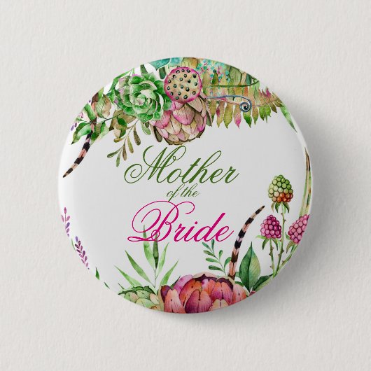 Schöne Sukkulenten Mutter der Bride Button (Vorderseite)