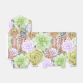 Schöne Sukkuline Pflanze | Floral Geschenkschachtel (Ungefaltet)