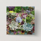 Schöne Sukkulturen Button (Vorderseite)