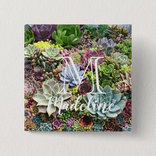 Schöne Sukkulturen Button (Vorderseite)