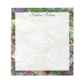 Schöne Sukkulturen Notizblock (Vorderseite)