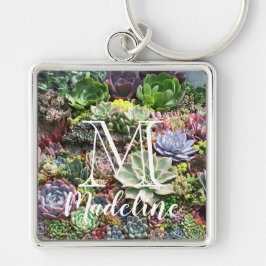 Schöne Sukkulturen Schlüsselanhänger