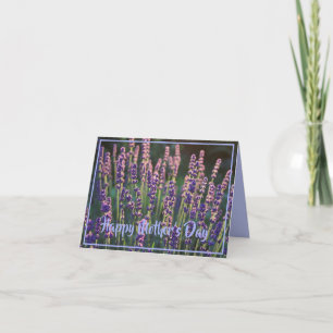 Schöne Sunlit Lavender Blume Muttertag Karte