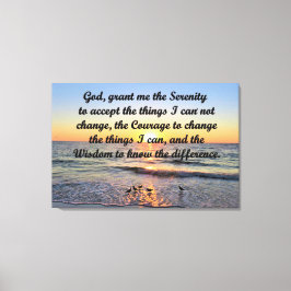 SCHÖNE SUNRISE SERENITY PRAYER CANVAS DRUCKEN LEINWANDDRUCK