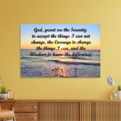 SCHÖNE SUNRISE SERENITY PRAYER CANVAS DRUCKEN LEINWANDDRUCK (Insitu (Wohnzimmer))