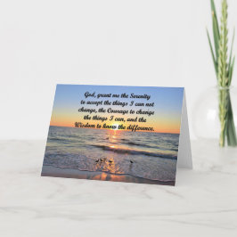 SCHÖNE SUNRISE SERENITY PRAYER GREETCARD KARTE