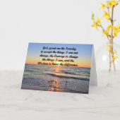 SCHÖNE SUNRISE SERENITY PRAYER GREETCARD KARTE (Gelbe Blume)