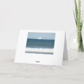 Schöne Sunset Greetings Card Karte (Rückseite)