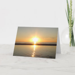 Schöne Sunset Greetings Card Karte