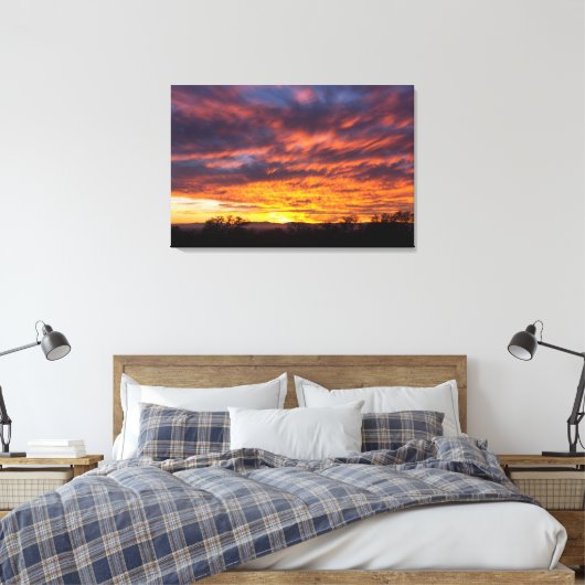 Schöne Sunset Leinwand Triptych Art (Insitu (Schlafzimmer))
