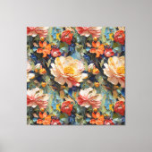 Schöne süße Blume und Rose Leinwanddruck (Vorderseite)