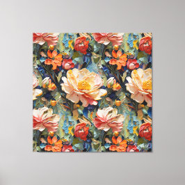 Schöne süße Blume und Rose Leinwanddruck