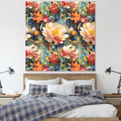 Schöne süße Blume und Rose Leinwanddruck (Insitu (Schlafzimmer))