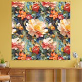 Schöne süße Blume und Rose Leinwanddruck (Insitu (Wohnzimmer))