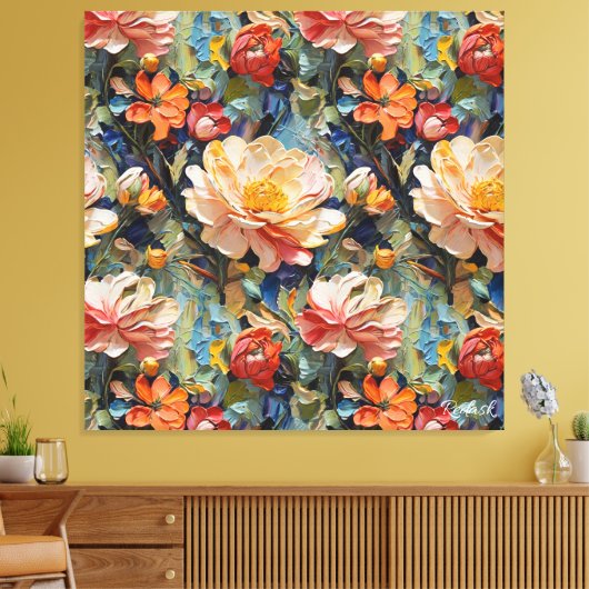 Schöne süße Blume und Rose Leinwanddruck (Insitu (Wohnzimmer))