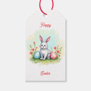 Schöne süße Osterhasen-Sammlung Geschenkanhänger