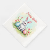 Schöne süße Osterhasen-Sammlung Serviette (Ecke)