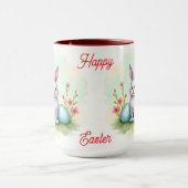 Schöne süße Osterhasen-Sammlung Tasse (Zentrum)