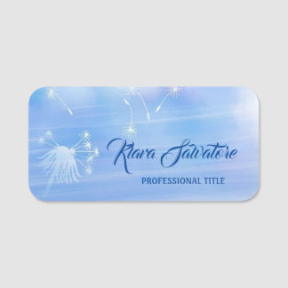 Schöne süße Phantastische blaue Lüster Namensschild