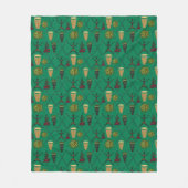 Schöne Symbole Muster Fleecedecke (Vorderseite)