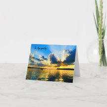 Schöne Sympathekarte im Sonnenuntergang