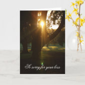 Schöne Sympathiekarte für Sonnenuntergänge Karte (Gelbe Blume)