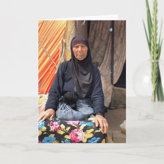 Schöne syrische Frau Karte (Vorderseite)