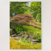 Schöne Szene aus dem Keukenhof Park, Niederlande Puzzle (Vertikal)