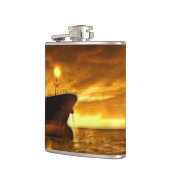 Schöne Szene mit Leuchtturm Flachmann (Links)